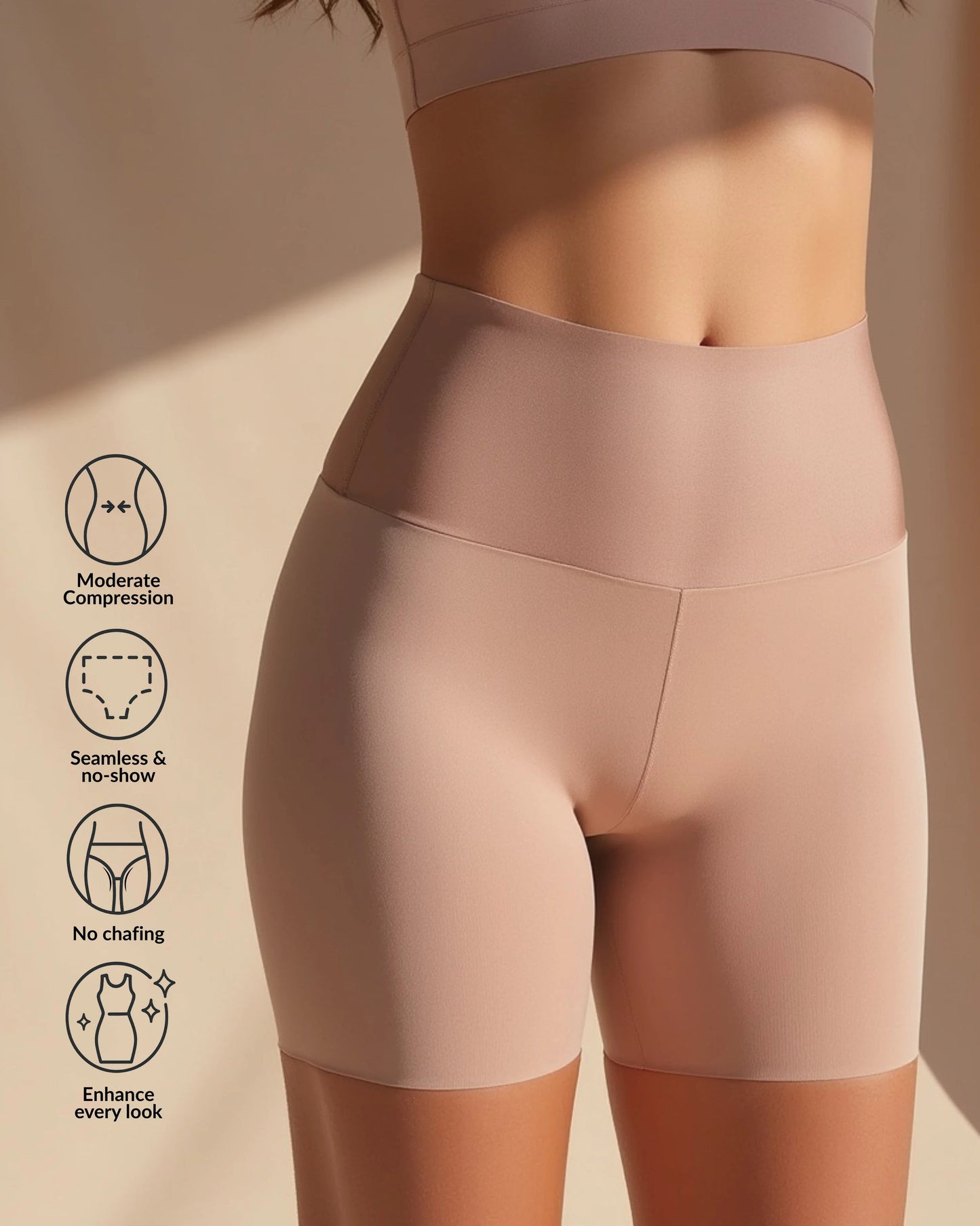 Tuck-N-Lift Seamless Slip Short | مشد الجسم السلس لشد البطن والأرداف